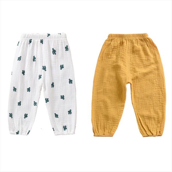 

2 3 4 5 6 years boys girls summer casual harem pants baby clothing children linen toddler kids home wear, Blue