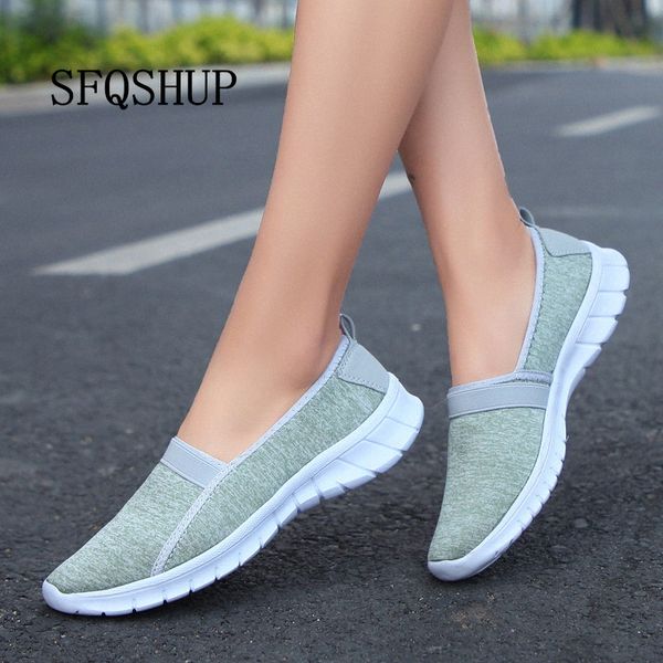

summer women sneakers shoes women breathable mesh shoes ballet flats ladies slip on flats loafers plus size 43 k5cx#, Black