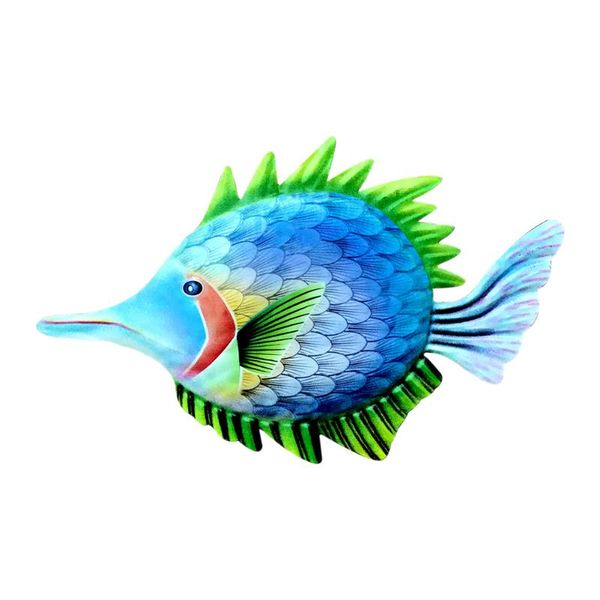 

decorative objects & figurines porch metal fish crafts bedroom multifunction indoor outdoor easy install iron art wall decor living room gar