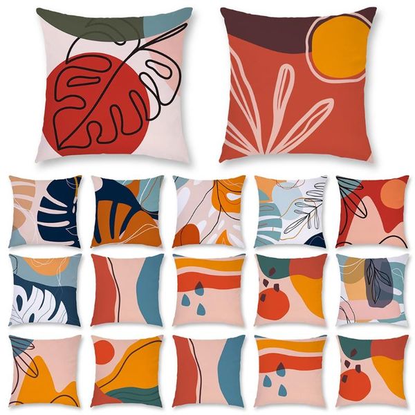 

pillow case geometric cushion cover nordic decorative home quality short plush