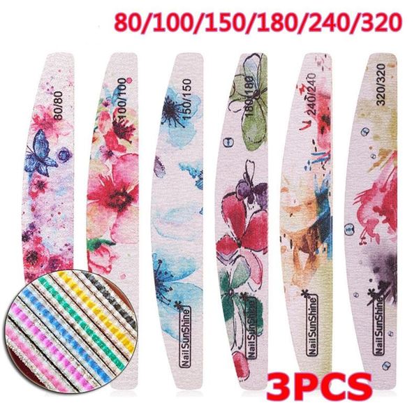 

nail files flower professional pedicure care double sided sanding buffer manicure
