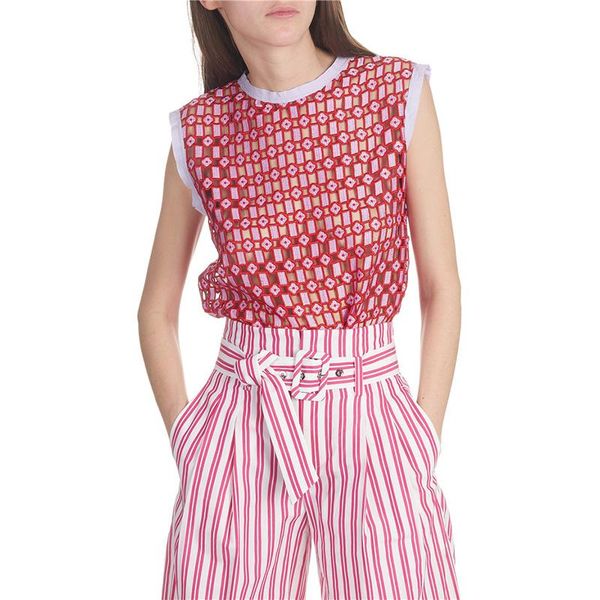 

women's blouses & shirts patads french s spring summer sweet lace mesh design yonna e11314e, White