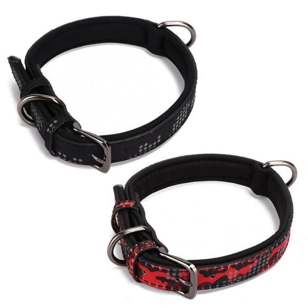 

dog collars & leashes pet collar reflective leash small medium neck strap with d-type buckles for traction rope puppy dogs cats