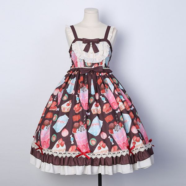 

~ sweet dessert mori girl casual jsk dress by idream c0304, Black;gray