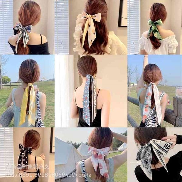 

lattice french thousand bird silk scarf hair band femininity bandage narrow ribbon headband hair decoration fashion