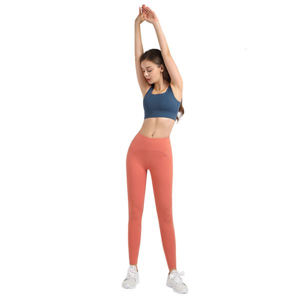 

pants lu new nude style double yoga faced buffed, Black;white
