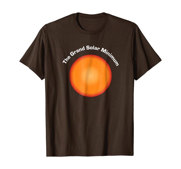 

the grand solar minimum sun with no sun spots t-shirt, White;black