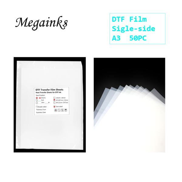 

ink refill kits 50pc a3 double sigle side pet direct transfer film printing for dtf