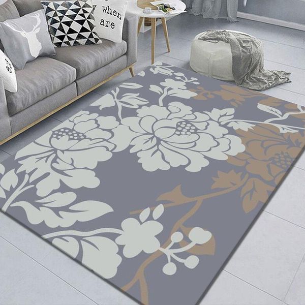 

carpets flower 3d printing home living room carpet bedroom balcony children's play mat kitchen bathroom non-slip entrance