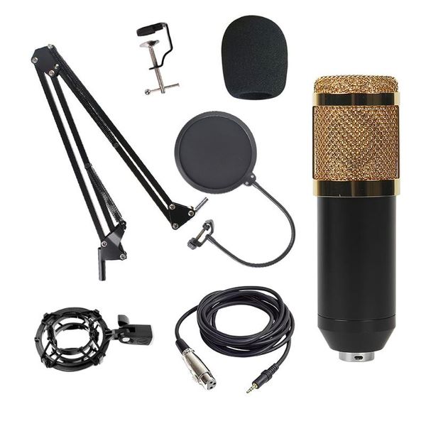 

studio microphone kits for computer condenser microphone live broadcast computer recording stand large diaphragm