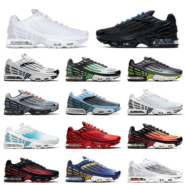 

tn plus 3 tuned 2021 running shoes triple white black blue aqua volt crimson red tiger mens women trainers sneakers eur 36-45, White;red