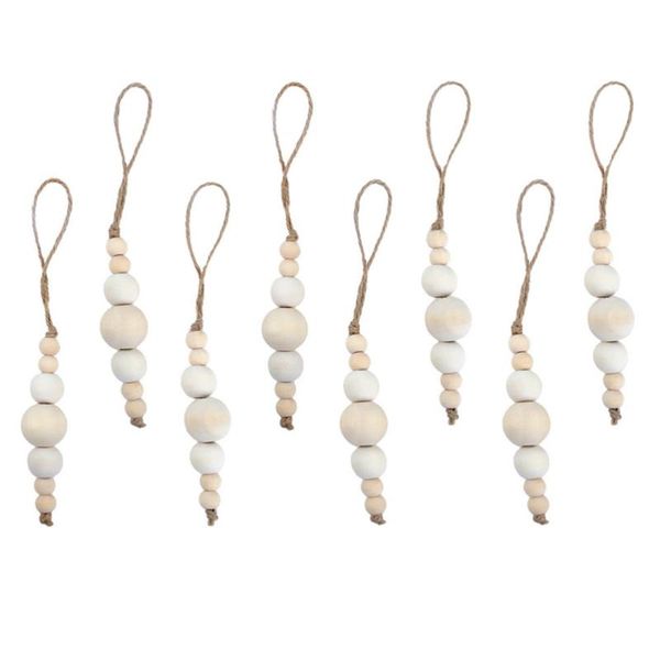 

napkin rings 8pcs wooden holders wedding table decor for restaurant (beige)