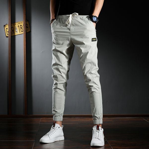 

casual tornozelo-comprimento masculinas 2021 vero moda leve algodo magro ajuste calas q2lk, Black
