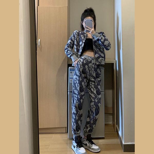 

women's two piece pants bodysuit suit 2021 spring dress xiangao casual, White
