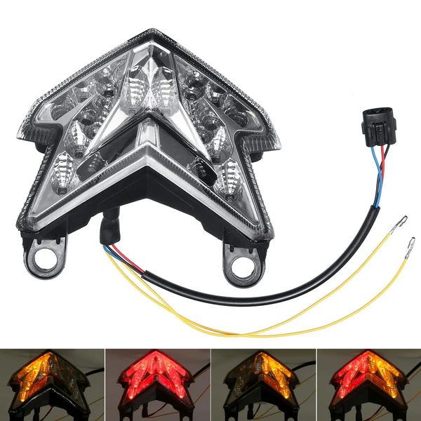 12V Moto LED Coda Segnale di Girata Luce Integrata Per Kawasaki Z800/Ninja Z125 /Z125PRO /ZX-6R/636 2013-2018