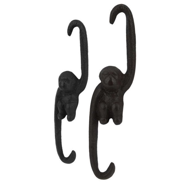 

hangers & racks hanging laundry rack cast monkey hook hanger key holder home garden decor wall mount