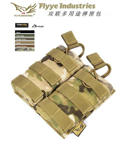 

stuff sacks flyye molle ev universal double mag pouch military camping hiking modular cordura fy-ph-m024