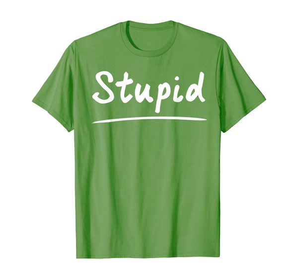 

stupid t-shirt bff couple matching t-shirt, White;black