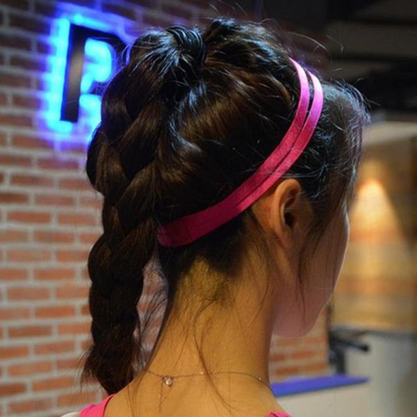 

yoga hair bands women sweatbands anti-slip elastic rubber football running sports headband for men hair accessories h jlleal