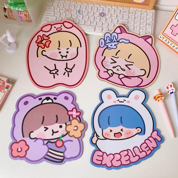

mouse pads & wrist rests 19x22cm kawaii girls antislip cute lovely cartoon desk mat cup waterproof office home decor for gifts