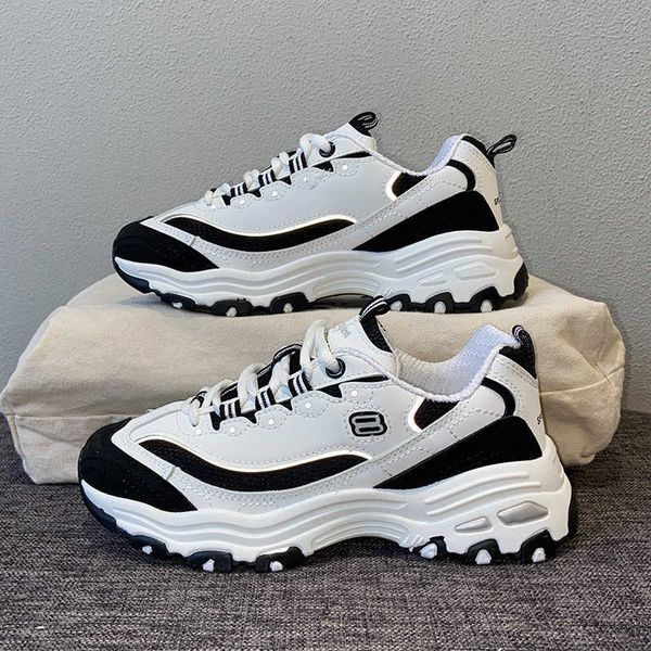

women's thick-soled sports shoes thick-soled vulcanized shoes fashion breathable casual comfortable walking shoes women 2021 y0907, Black