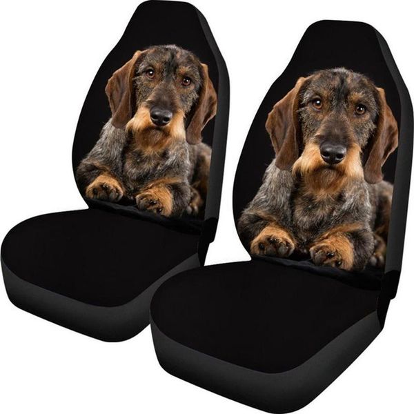 

car seat cover universal cute dachshund dog print suv front seat protector sheet dirty/dustproof case vehicle elastic cover