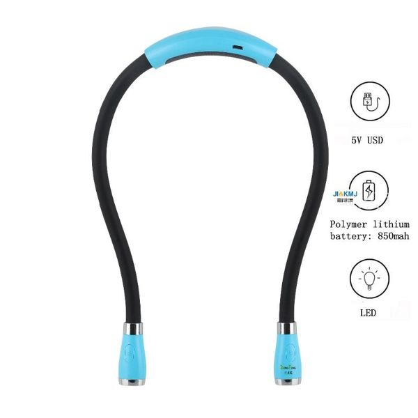 

book lights led neck lamp reading usb charging light hands rechargeable hug 4