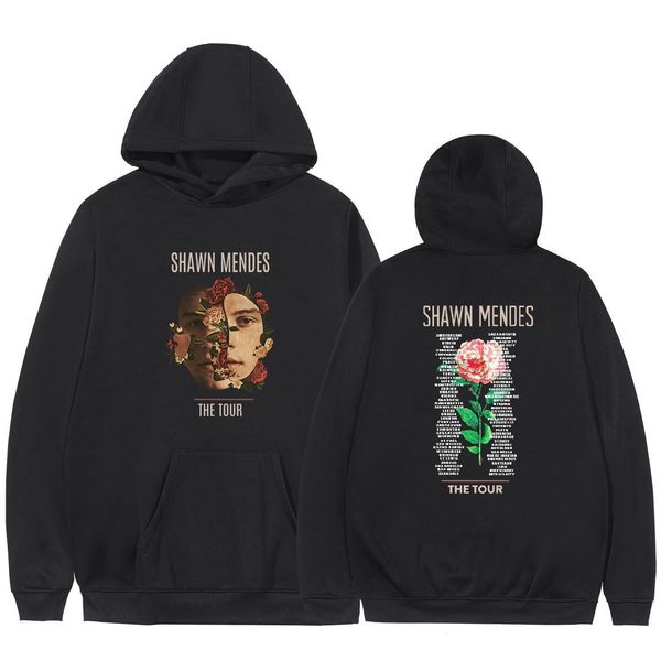 

shawn mendes concerts theme hoodies sweatshirt jacket casual oversized hoodie plus size poster 4xl concert tour merchandise, Black