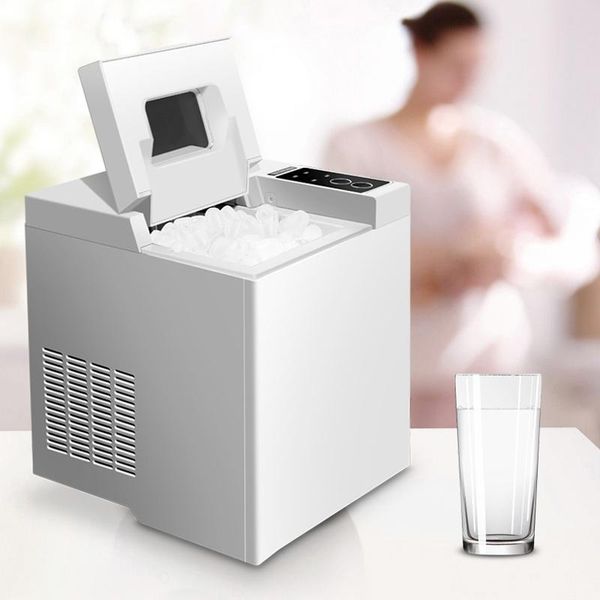 

portable automatic electric ice maker machine mini square shape ice making machine for home small bar coffee shop 110w
