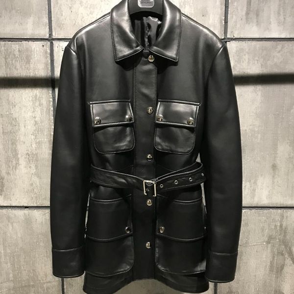 

women's leather & faux ladies real coat women genuine lambskin, Black