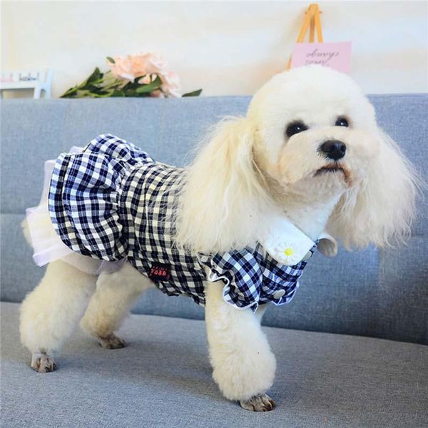 

dog apparel summer pet clothes skirt cat princess puppy cute plaid small