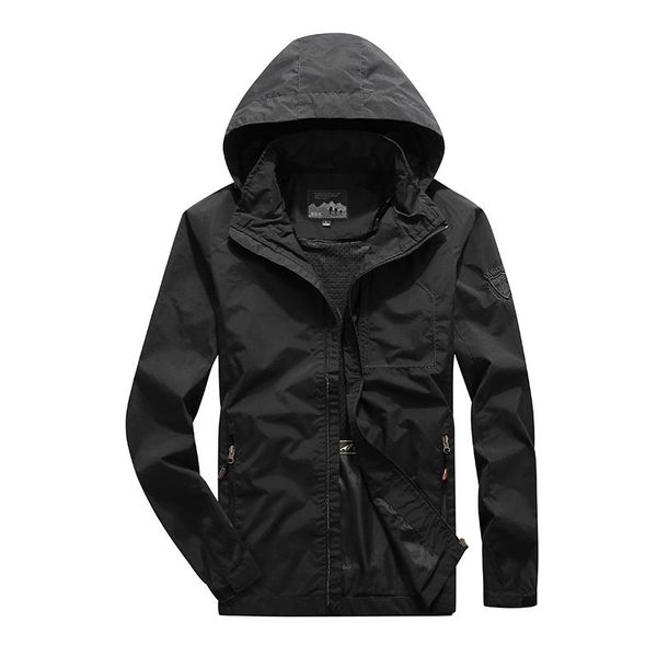 

men's jackets 2021 male's streetwear jacket windbreaker military hood water proof wind casual coat male cloth autumn spring mens, Black;brown