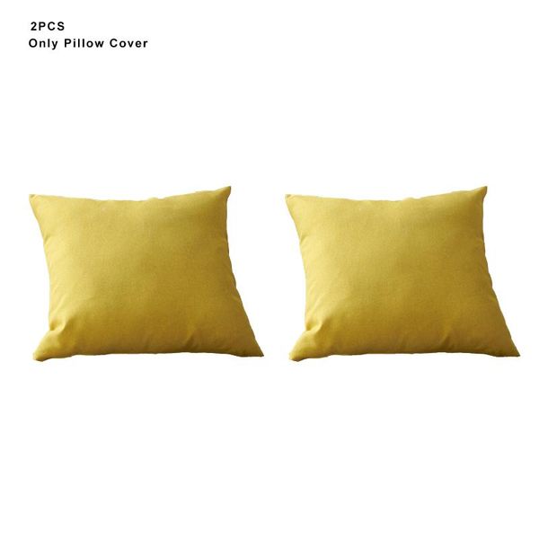 

cushion/decorative pillow 2pcs farmhouse chair balcony cover tent patio car spandex home decor garden for sofa 18x18inch solid cushion case