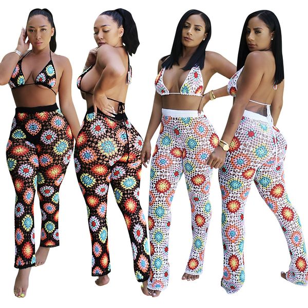 

2021 new summer autumn women two piece set and pants plus size tracksuit sweatsuit outfit mesh beach bikini sets jk2h, White