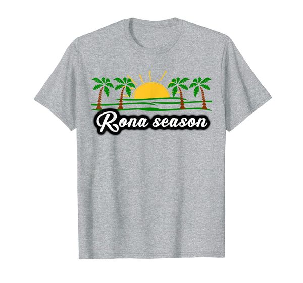 

rona season palm trees t-shirt funny beer t-shirt beach, White;black