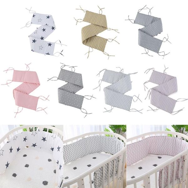 

baby crib bumper soft cotton bed infant cot protector crib pillow newborn room decoration