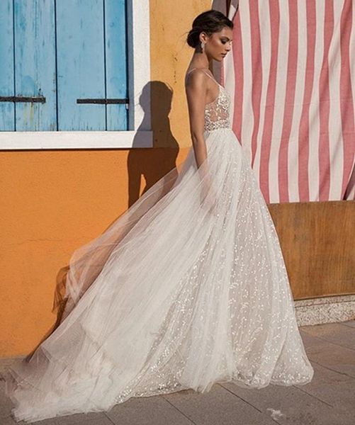 

party dresses verngo 2021 design appliques tulle evening dress boho side slit v-neck formal custom size gown, White;black