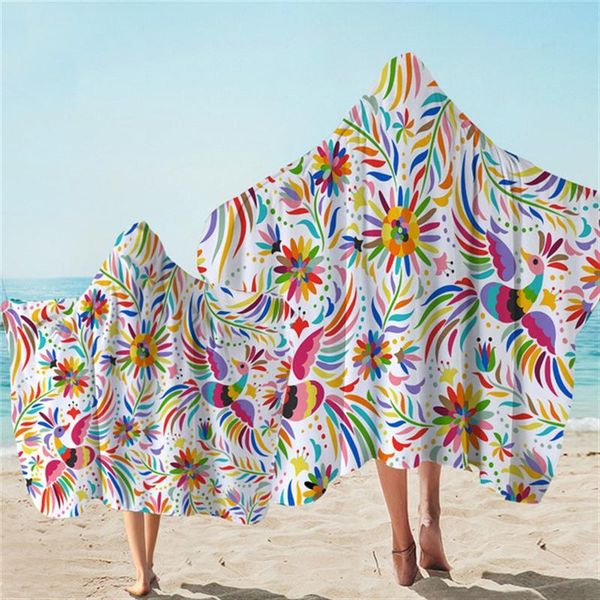 

towel parent-child hooded bath microfiber cartoon printed beach