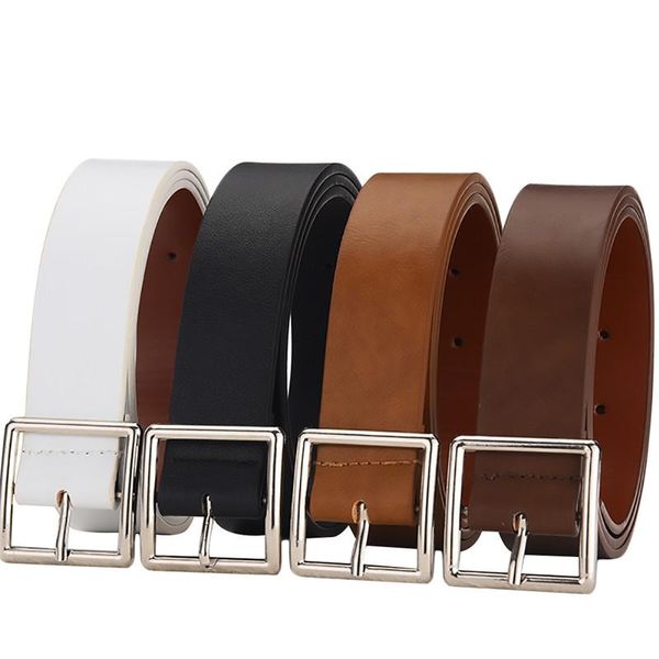 

belts casual waist belt, women/men alloy buckle versatile wide belt for pants/dress, Black;brown