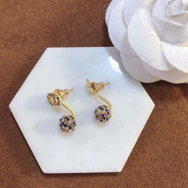 

designer jewellerynew 2021 stud retro fashion ladies earrings qn80 late, Golden