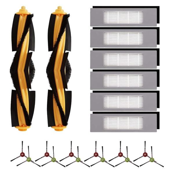 

vacuum cleaners replacement parts for ecovacs deebot ozmo t8, t8 max, aivi,robot cleaner accessories brush filters kit