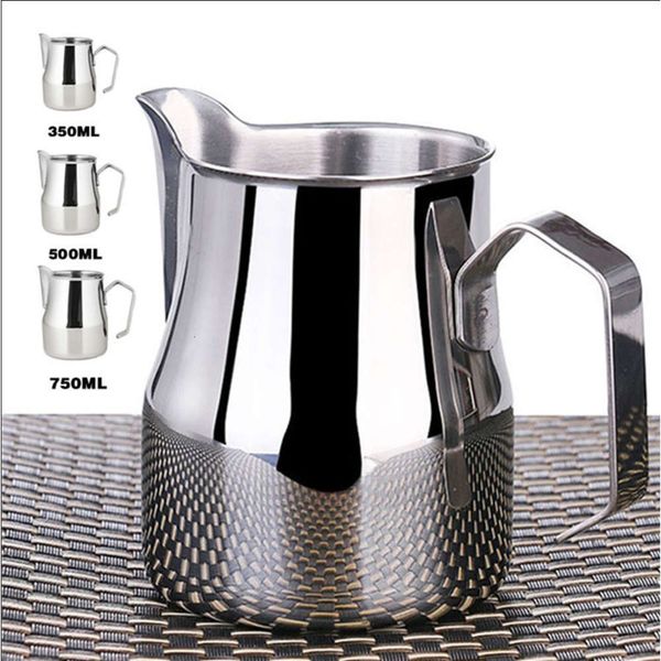 

stainls steel milk jug prso cups coffee foamer mugs italian latte art latte milk frothing jug pitcher cup 350/500/750 ml