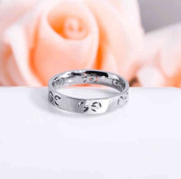 

factory specials aa letter plated rose silver gold women's korean ring