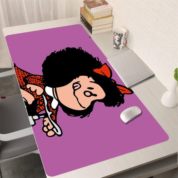 

mouse pads & wrist rests mafalda gaming custom pad cartoon gamer soft anime natural rubber carpet mice deskmousepad mat