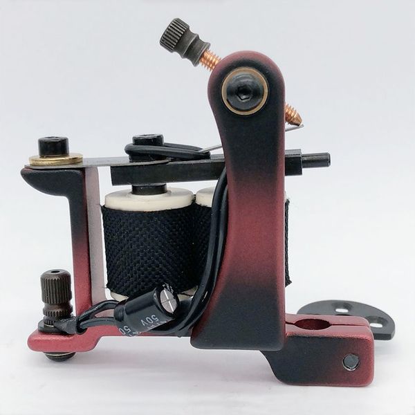 

new arrival cast-iron dual-coiled coils tattoo machine 10 warp coils handmade tattoo gun machine for liner shader ing