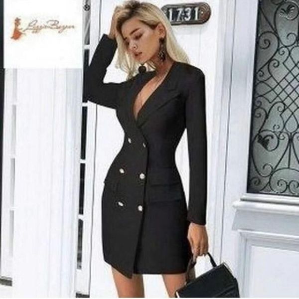 

women's trench coats lugentolo trech coat women dress double breasted turn-down collar slim long sleeve spring fashion jackets, Tan;black