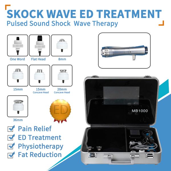 Outros equipamentos de beleza Máquina portátil de ultrassom acústico para emagrecimento para dor Equipamento de fisioterapia por ondas de choque Fisioterapia de calcanhar doloroso 014
