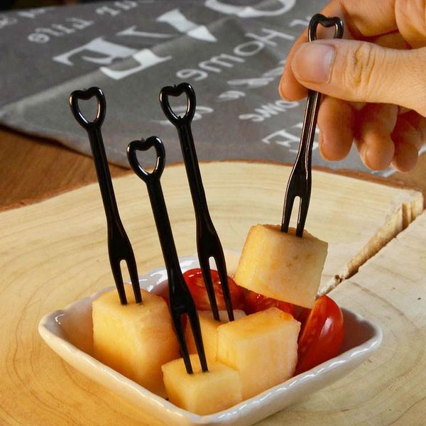

disposable dinnerware 30 pcs fork individually wrapped black plastic forks wedding party birthday fruit cake salad dessert