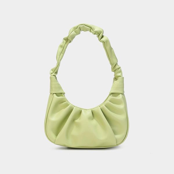 

folded handbag trend 2021 bag red new summer underarm fashion niche small cloud fresh net kgwdp