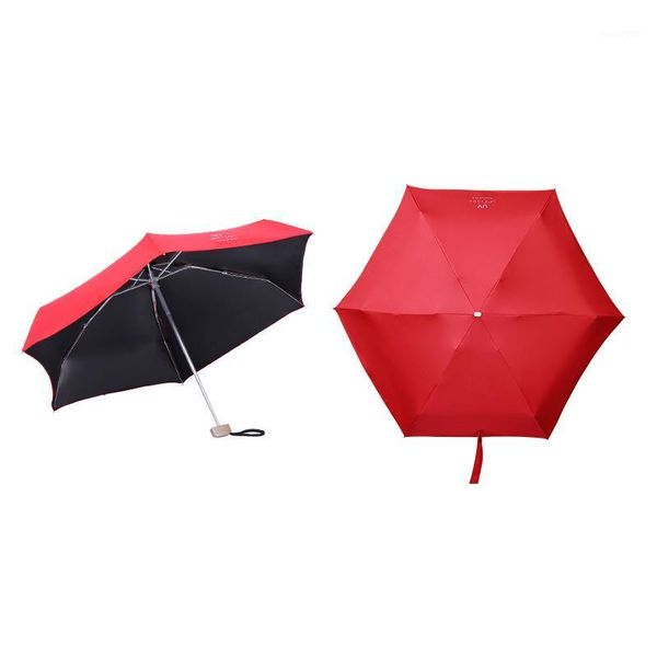 

umbrellas compact mini pocket umbrella 5 folding rain windproof anti uv portable for women men kids anti-uv waterproof portable-301